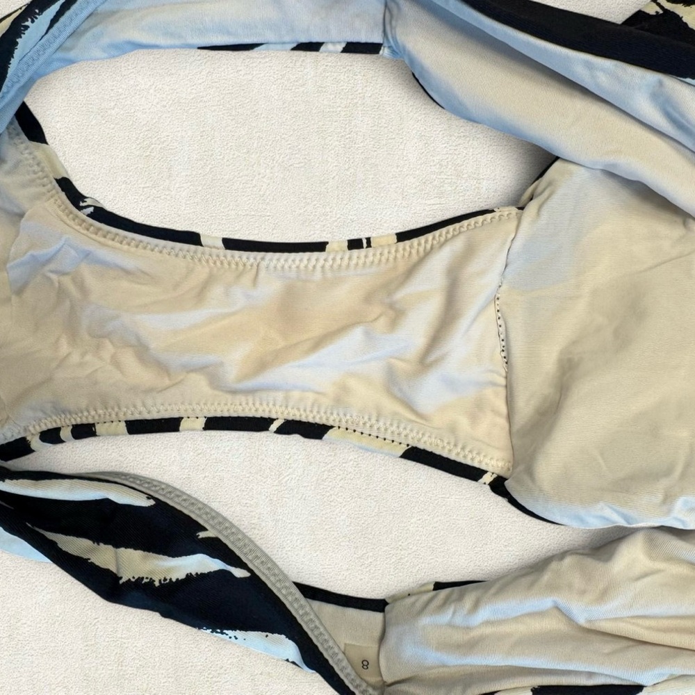 Zebra Print Triangle Bikini Set - image 2